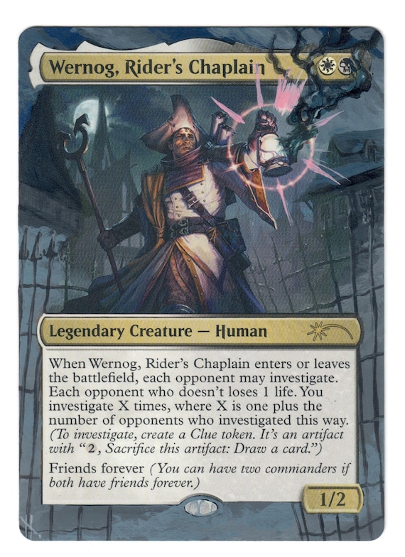 Wernog Rider's Chaplain Altered Art MTG Partner Friends Forever Stranger  Things - Etsy Israel