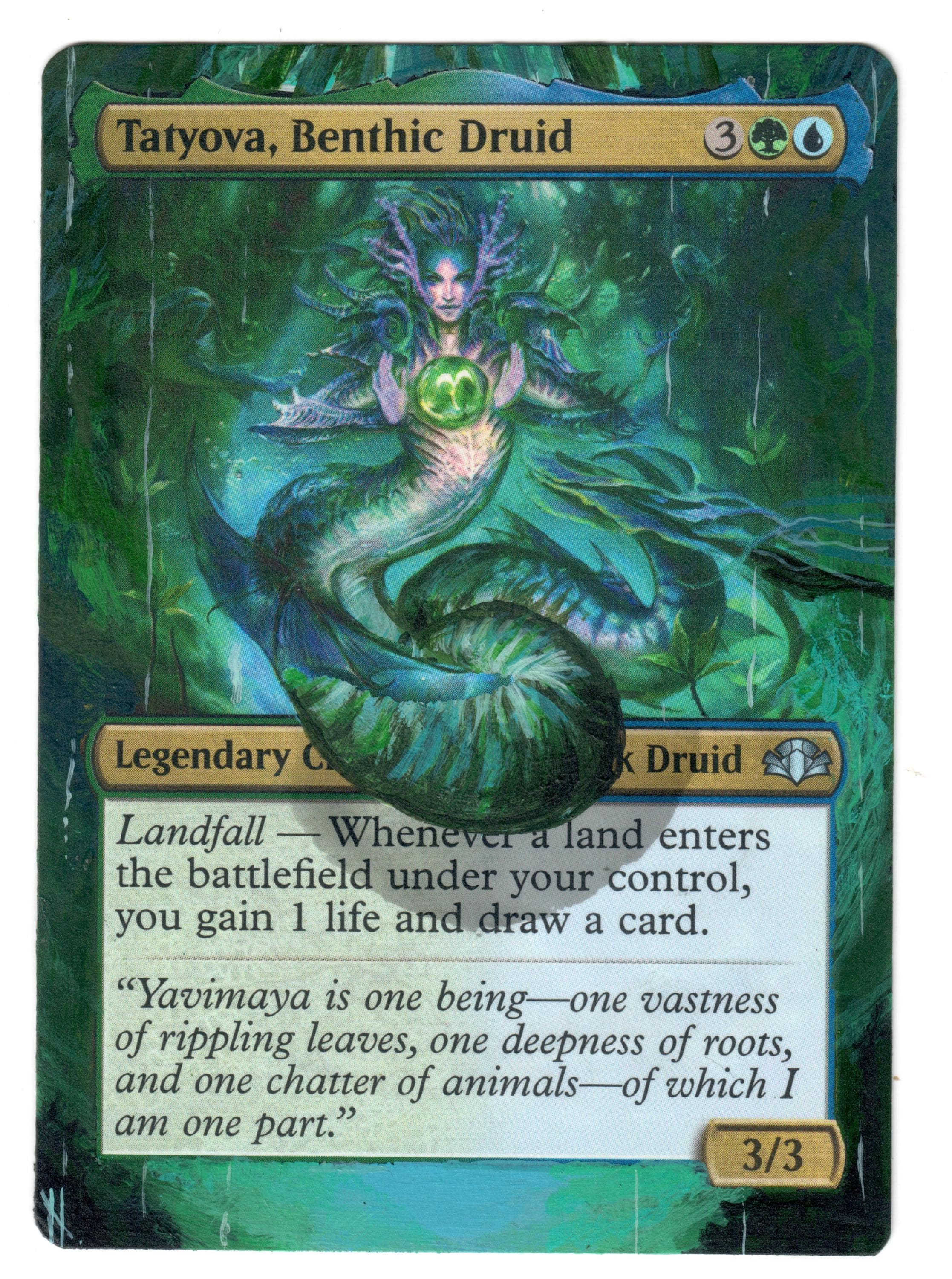 Tatyova Benthic Druid Landfall EDH Tatyova, Benthic Druid Commander Deck   Landfall Magic EDH Ready-to-Play Magic The Gathering Commander Deck