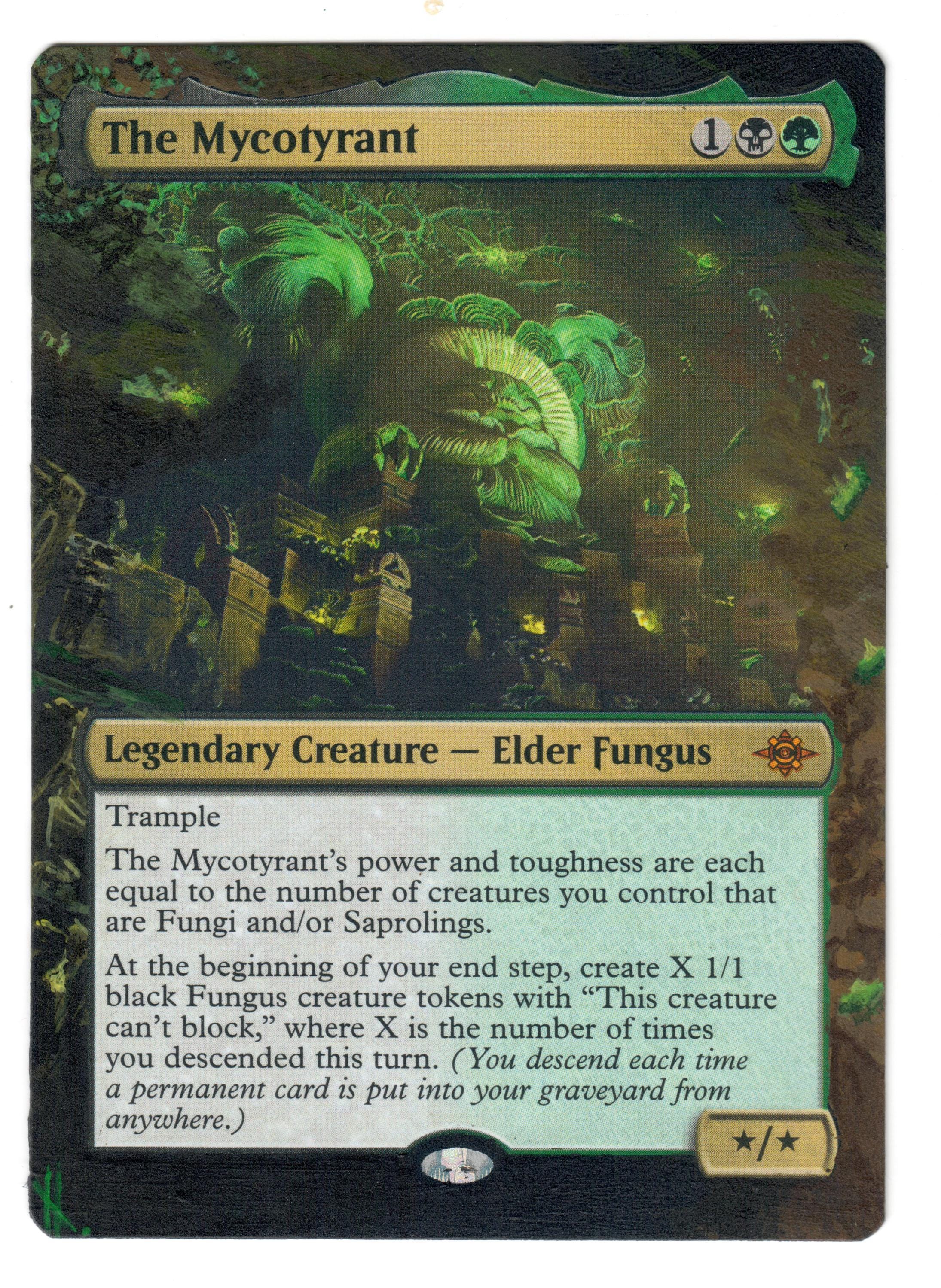 The Mycotyrant Altered Art MTG Elder Fungus Saproling Borderless Hand  Painted - Etsy