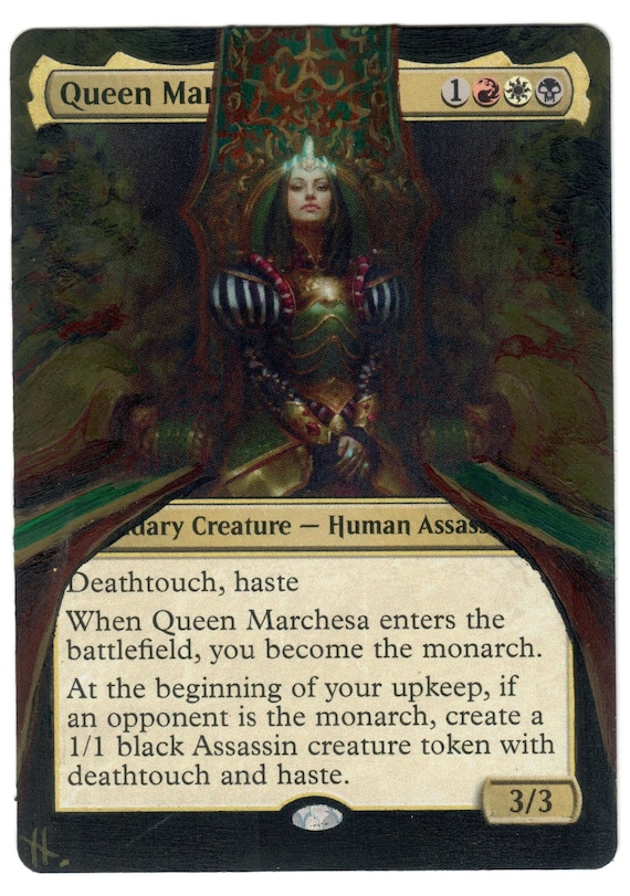 MTG QUEEN MARCHESA FOIL ETCHED EXC - QUEEN MARCHESA - CMR-X