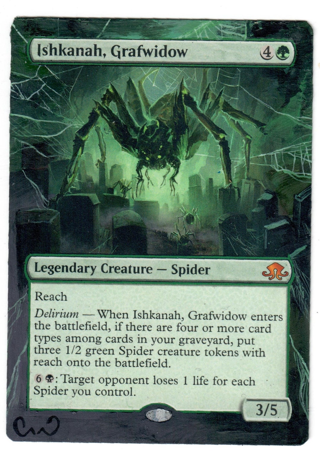 Ishkanah Grafwidow Full Altered Art MTG Magic EDH Commander Spider