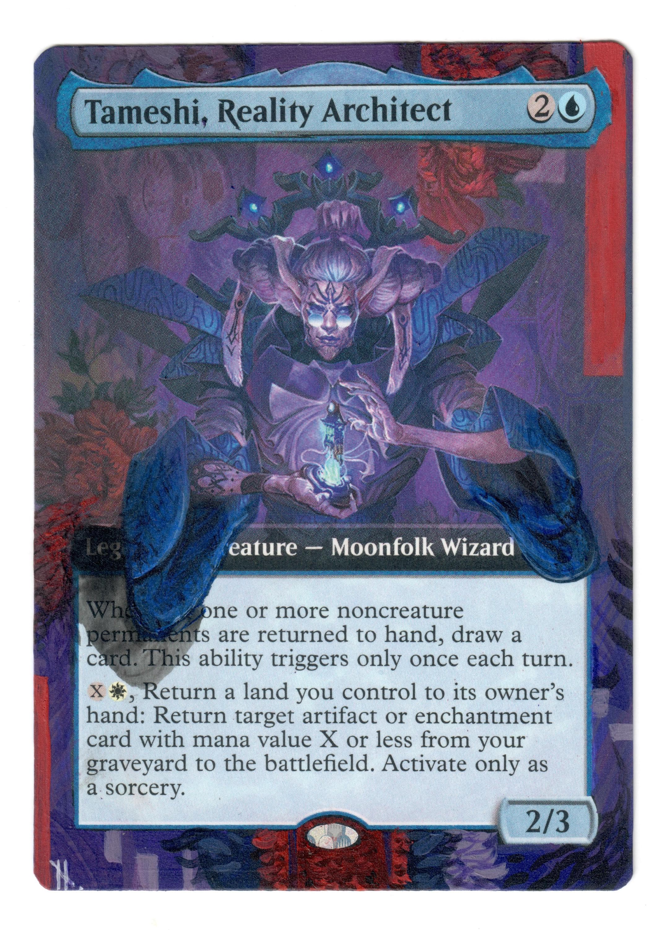 サノバウィッチ　メタライズアート Tameshi Reality Architect Altered Art Card Extended With Acrylic