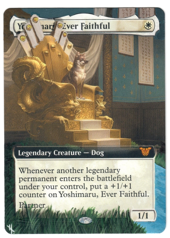 Yoshimaru Ever Faithful Altered Art CEDH Partner Legendary Dog White  Painted - Etsy