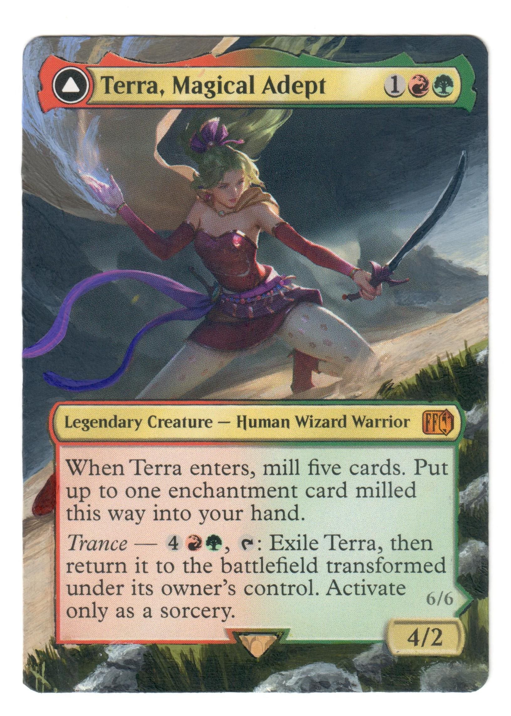 mtg final fantasy terra magical adept Terra, Magical Adept // Esper Terra [323] [Borderless] [FINAL FANTASY]  [Foil] – Face to Face Games main image 1