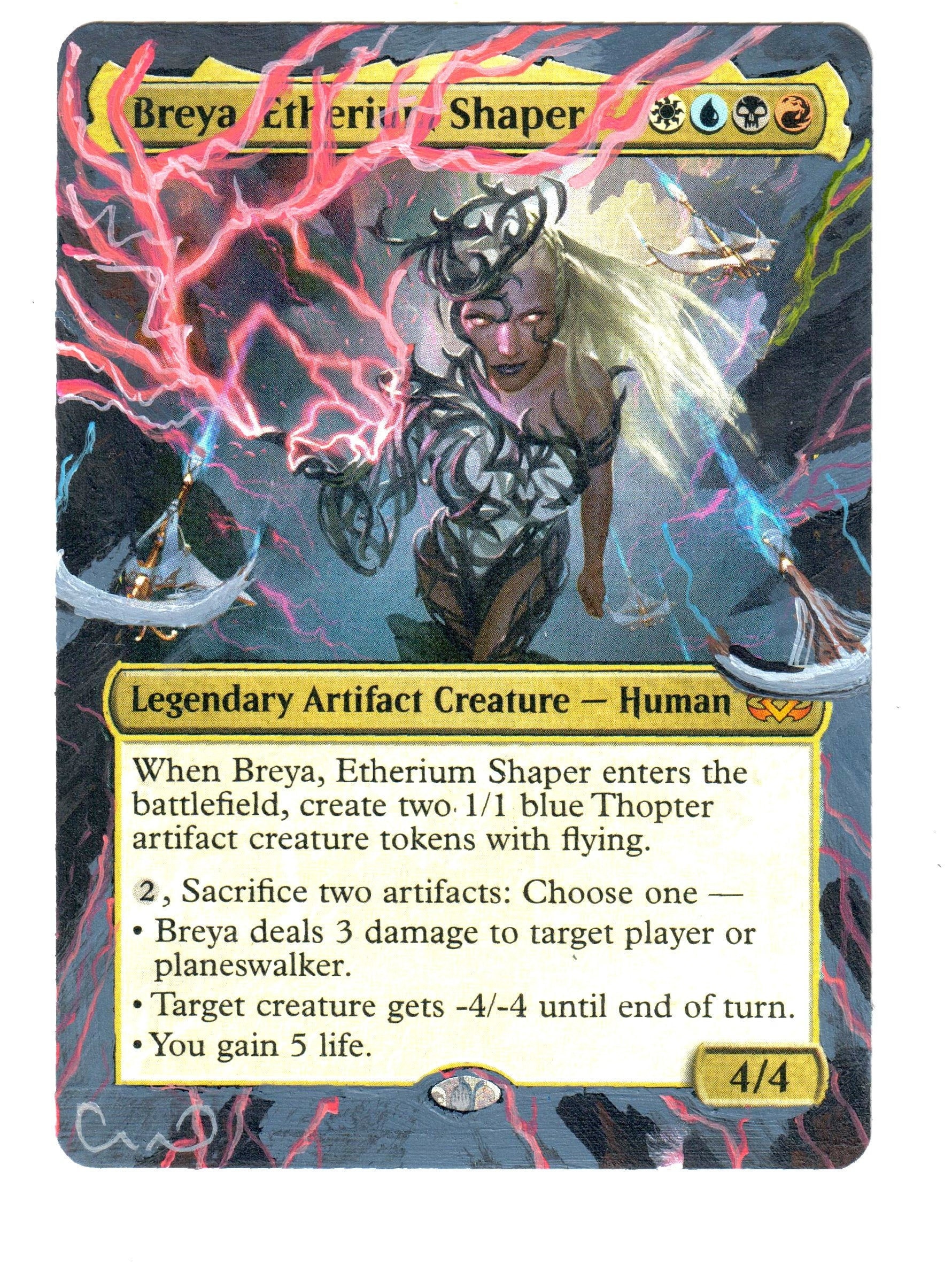 Breya Etherium Shaper Altered Art Full MTG Magic Commander Etsy