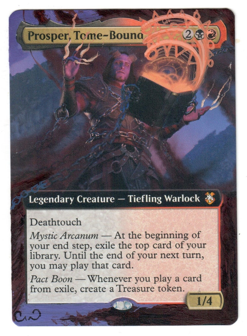 Prosper Tomebound Altered Art MTG Magic EDH Commander Extended Legendary 2021 Etsy
