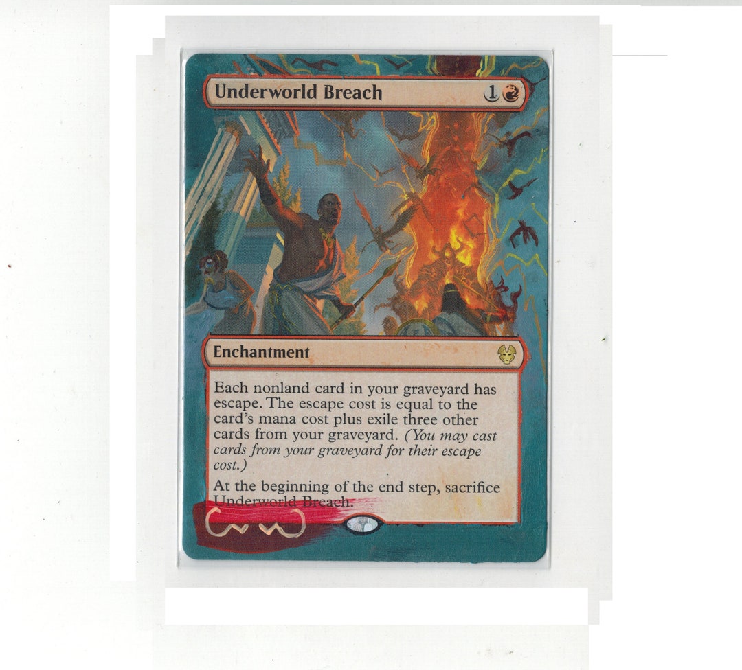 Underworld Breach Altered Full Art MTG Magic Commander EDH Etsy