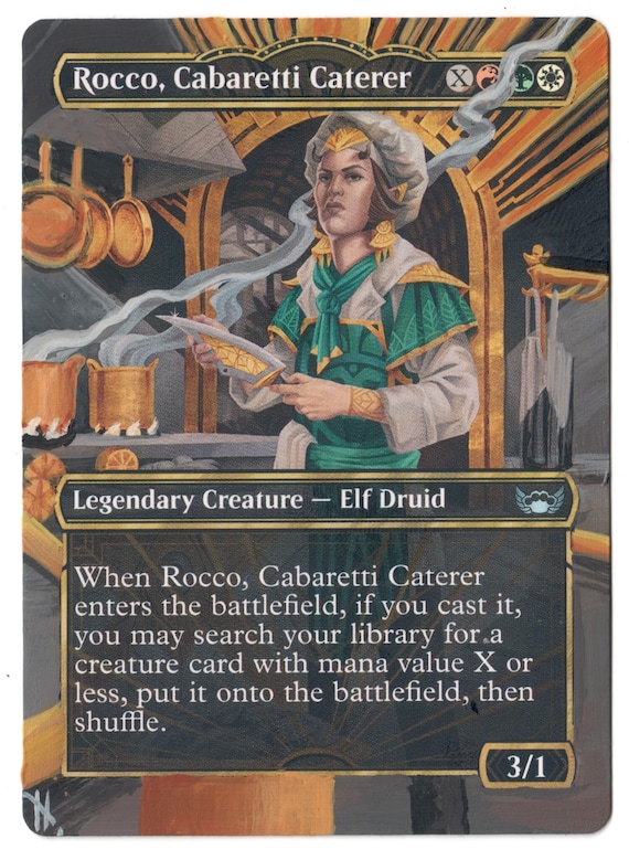 Rocco Cabaretti Caterer Altered Art MTG Magic Card Commander CEDH Stax  Legendary
