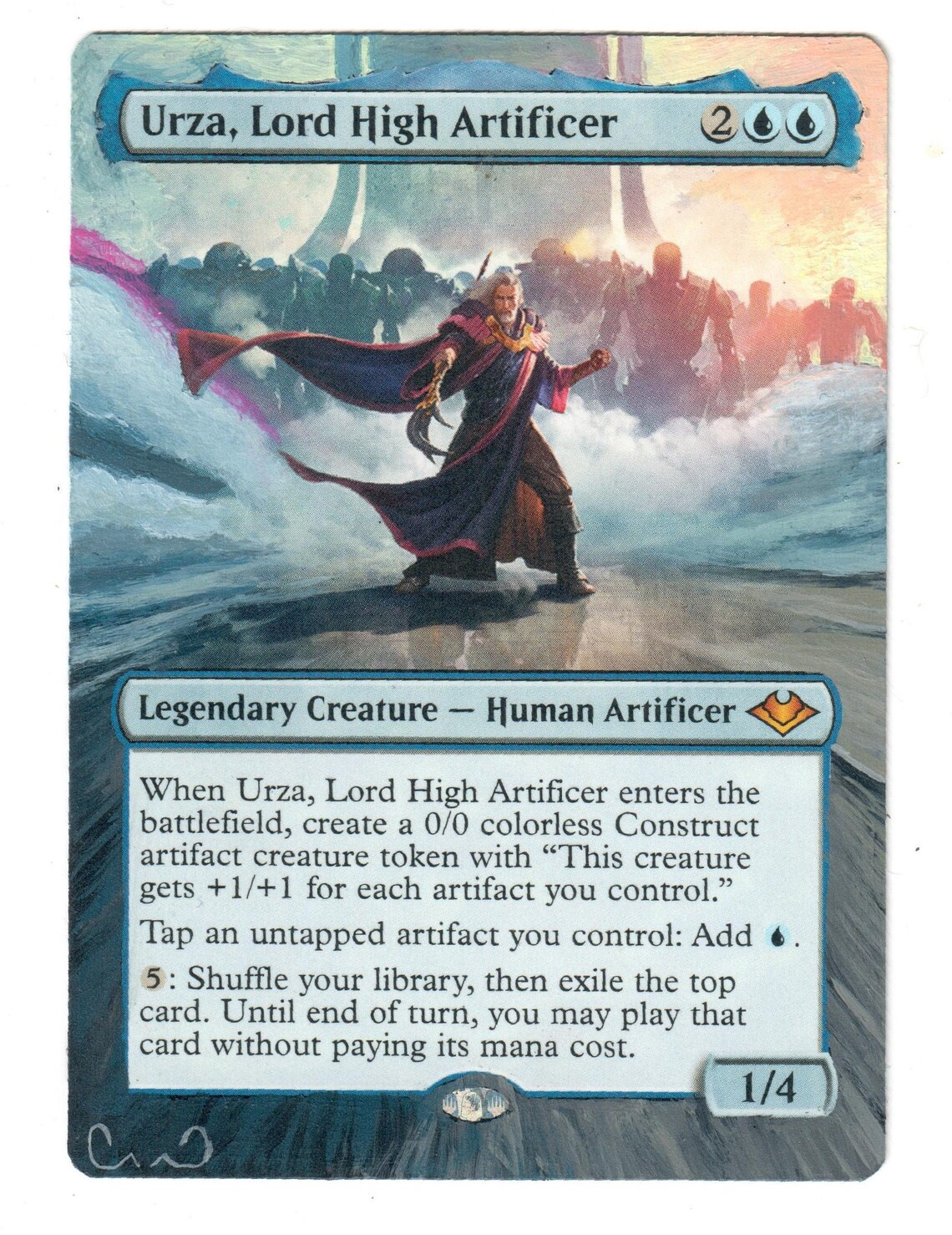 Urza Lord High Artificer Altered Full Art MTG Magic Commander EDH ...