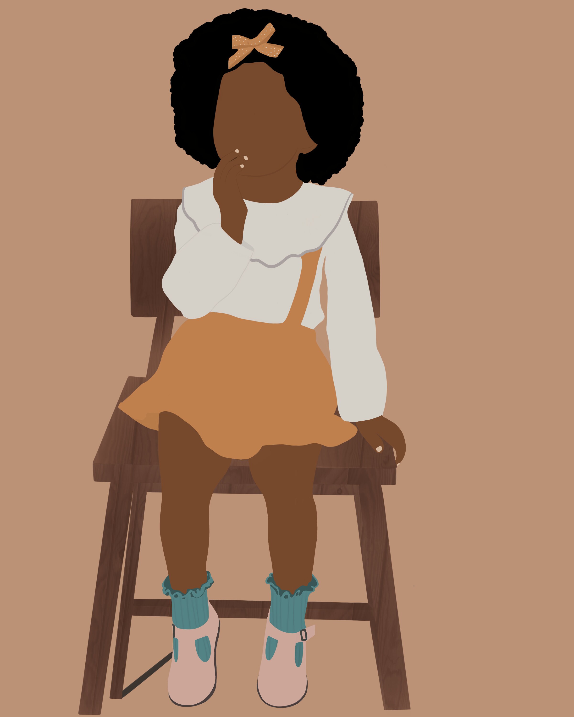 Little Girl Wall Art Toddler Art Kids Room Wall Art Black Etsy