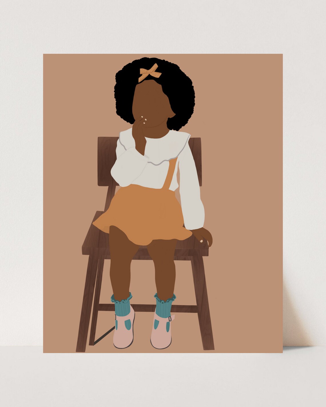 Little Girl Wall Art Toddler Art Kids Room Wall Art Black Etsy