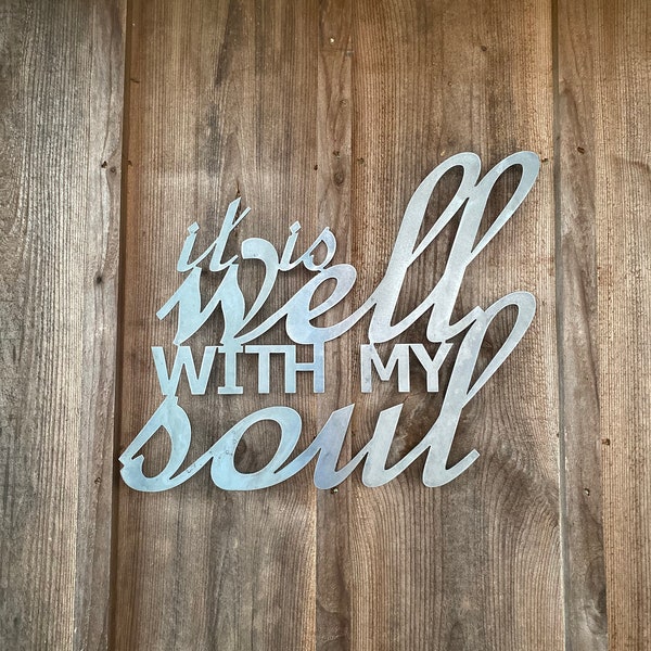 it is WELL  with my soul