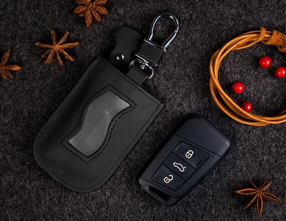 Custom leather car key cover discount