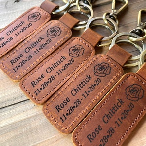 Custom Handwriting Keychain Genuine Leather Keychain Embossed Keychain gift personalized Keychain Home gift New house gift Keychain image 10