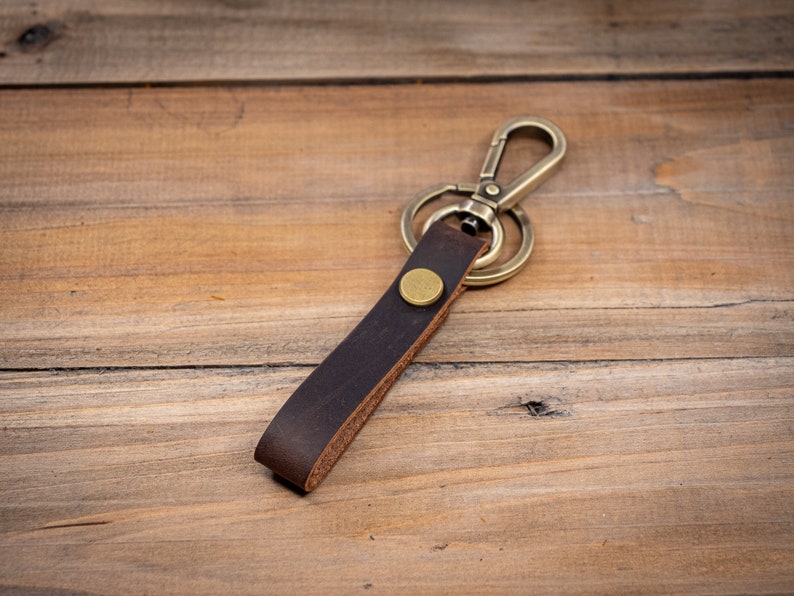 Custom Keychain Genuine Leather Keychain Embossed Keychain - Etsy