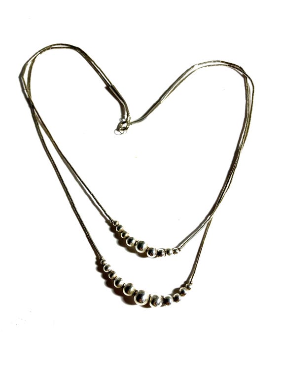 Vintage solid sterling silver double specialty ch… - image 2