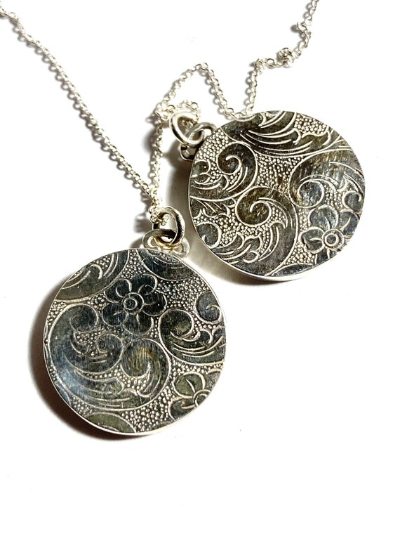 Vintage Sterling Silver Photo Charm Pendant Looks New