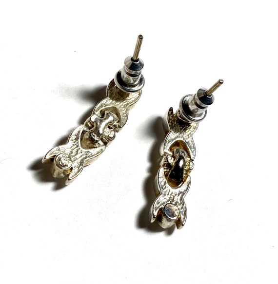 Art deco diamond paste dangle earrings. Antique e… - image 8