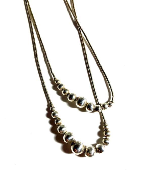 Vintage solid sterling silver double specialty ch… - image 5