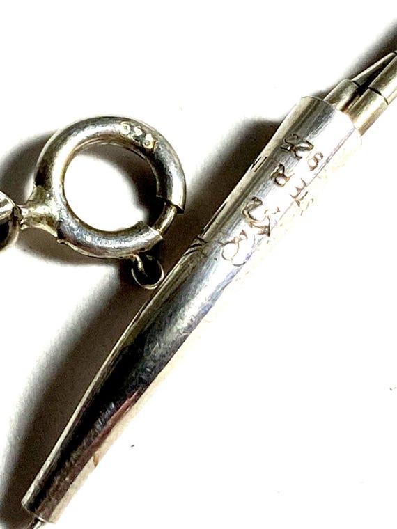 Vintage solid sterling silver double specialty ch… - image 6