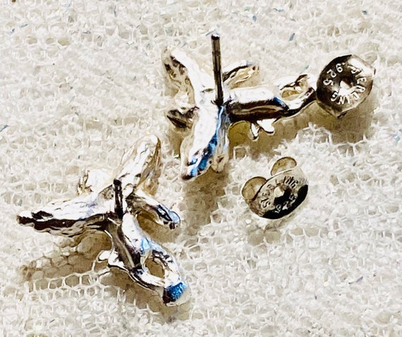 Sterling angel earrings. Sterling silver pierced … - image 7