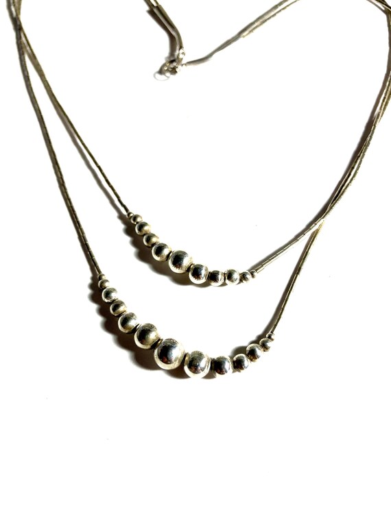 Vintage solid sterling silver double specialty ch… - image 4