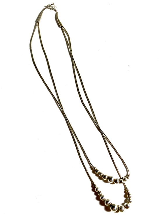 Vintage solid sterling silver double specialty ch… - image 3