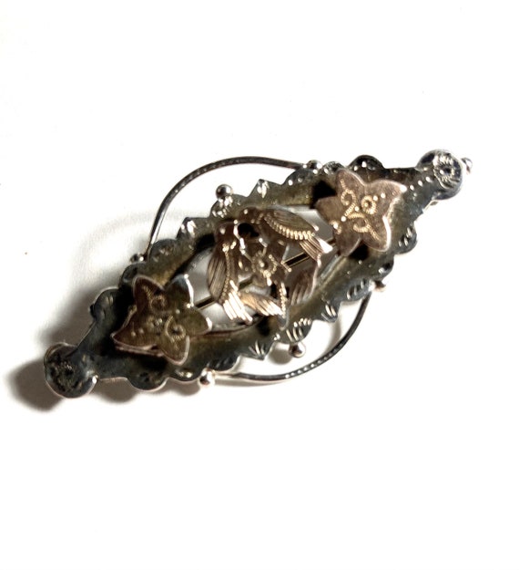 Antique Victorian to Georgian brooch in sterling s