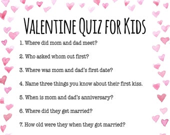 Family Valentine Quiz