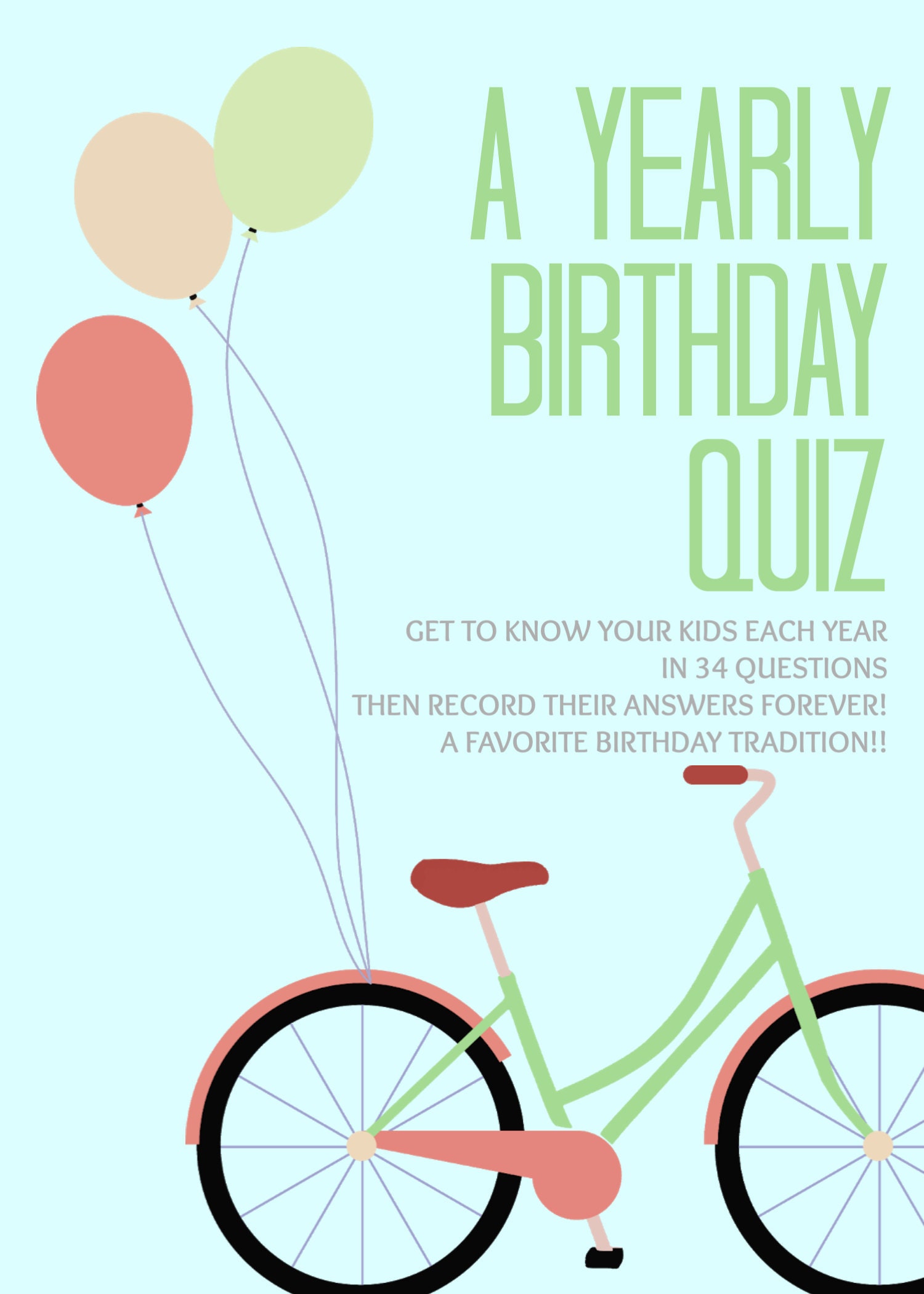 A Yearly Birthday Quiz