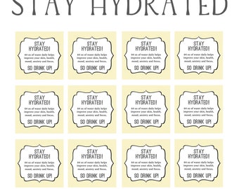 Stay Hydrated Cards Mental Health Week