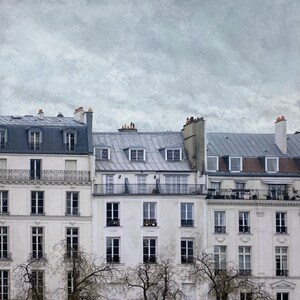 Original work The roofs of Paris VI photo collage Paris Travel facades Buildings wall art Design image 2