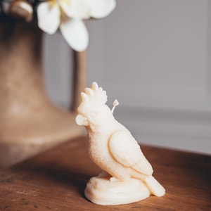 Cockatoo Candle in Natural Soy Wax | Parrot | Tropical Bird | Design Ambiance | Decoration | Gift