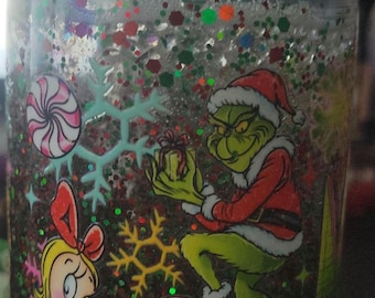 Grinch Weihnachten Schneekugel Becher