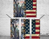 American Flag, Hound Dog, Raccoon Hunting, Coon Hunting, Straight, 20oz Skinny Tumbler, Heat Press, Sublimation Design, Digital Download