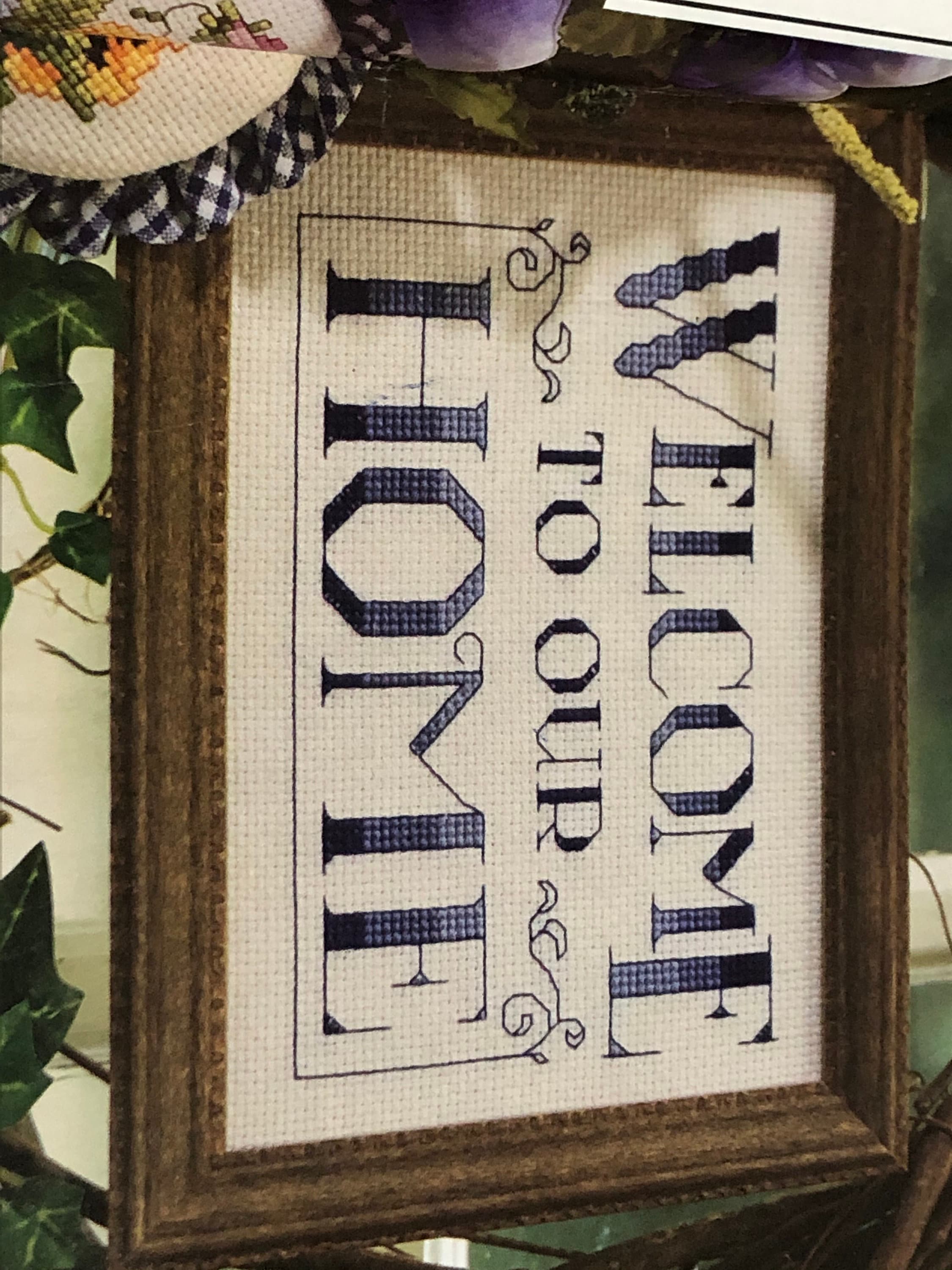 DIY digital cross stitch pattern/ Welcome to our Home | Etsy