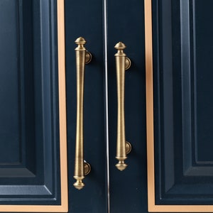 Brushed brass Drawer Handles Pulls, Brass Gold Drawer Knobs Pulls Handles, wardrobe long pulls, Cabinet Pull handles, Furniture Hardware