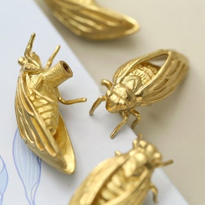 Golden Cicada Cabinet Knob, Animal Cabinet Knob Drawer Handle Knob, insect Handle Knob drawer handle Dresser Knob handle