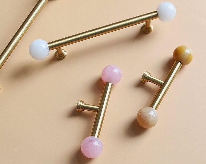 Gold Long Pulls Brushed Silver Drawer Knobs Pulls Etsy