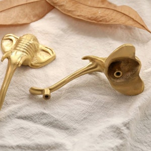 Brass wild mushrooms cabinet pulls, Nursery room Animal Drawer Knobs Pulls Handles,flower Dresser Knobs Cabinet Pull handles, brass Hardware image 8