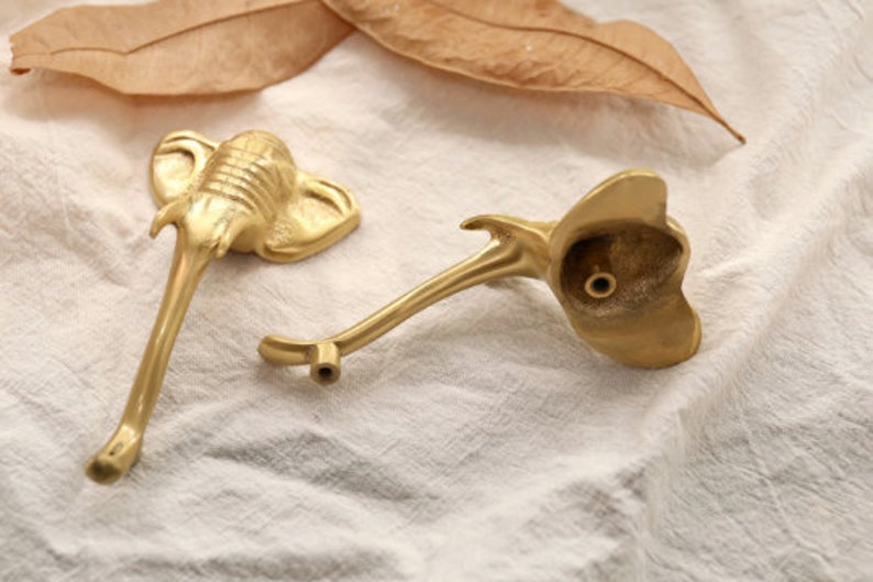 Brass wild mushrooms cabinet pulls, Nursery room Animal Drawer Knobs Pulls Handles,flower Dresser Knobs Cabinet Pull handles, brass Hardware image 8