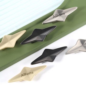 Modern Cabinet handles, Star Drawer handle pull, custom engraved Gold geometric pull, decorative handle knob, furniture cabinet knobs