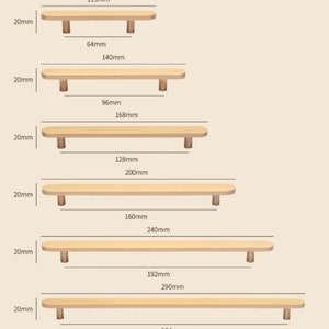 Boutons de poignée d'armoire en laiton antique minimalistes, poignées de bouton de tiroir plat poignées de poignée de commode, boutons de meubles, poignée de porte en laiton pur image 4