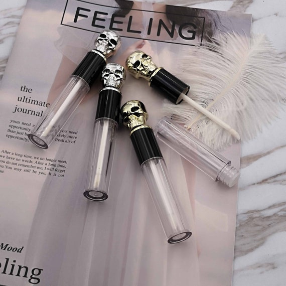 Skull Lacquered Lip Gloss Tube 5ml Empty Transparent Lip Etsy Skull Lacquered Lip Gloss Tube 5ml Empty Transparent Lip Etsy
