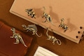 Vintage Dinosaur Series drawer knobs custom engraved Antique brass animals cabinet dresser handles Bronze Safari animals cupboard knobs