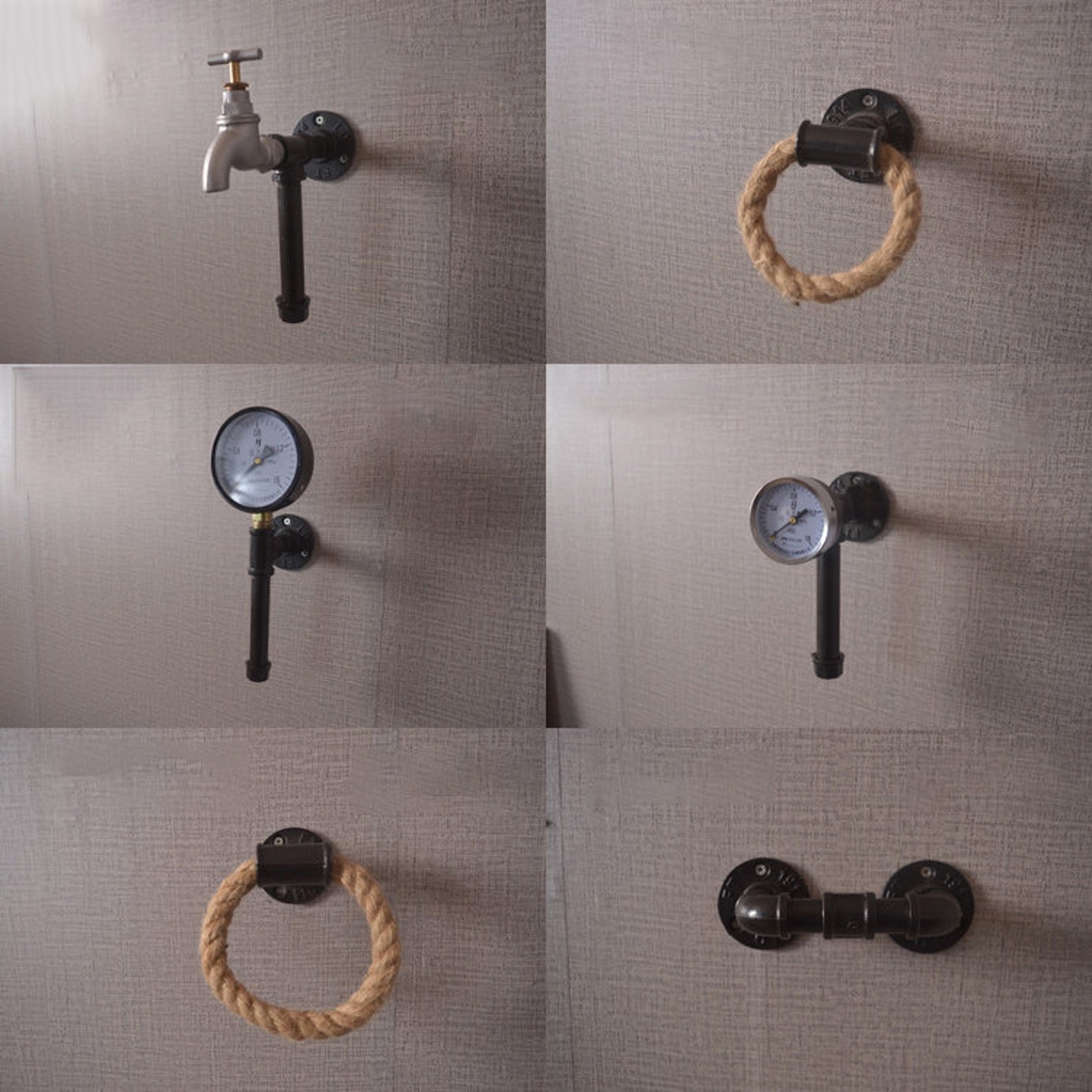 Pipe Knob Handles Door Knob Industrial Door Knob Barn Etsy