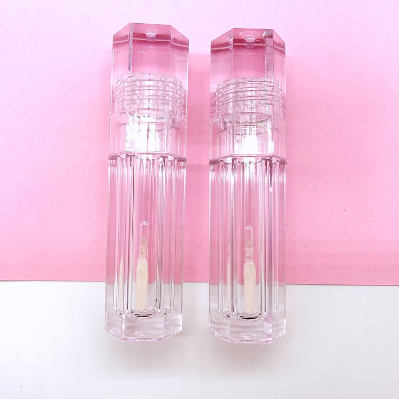 6.8ML Clear Hexagon Lip Gloss Tube/ Pure Transparent Lip | Etsy