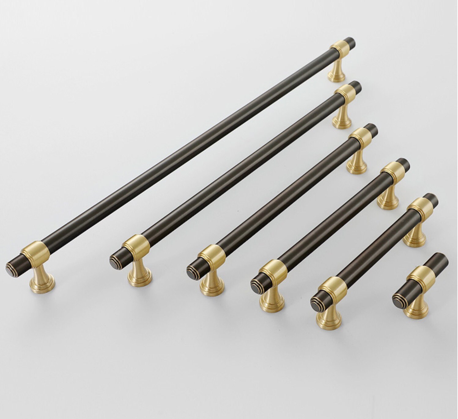 Gold Long Cabinet Pulls Brushed Silver Drawer Knobs Pulls - Etsy