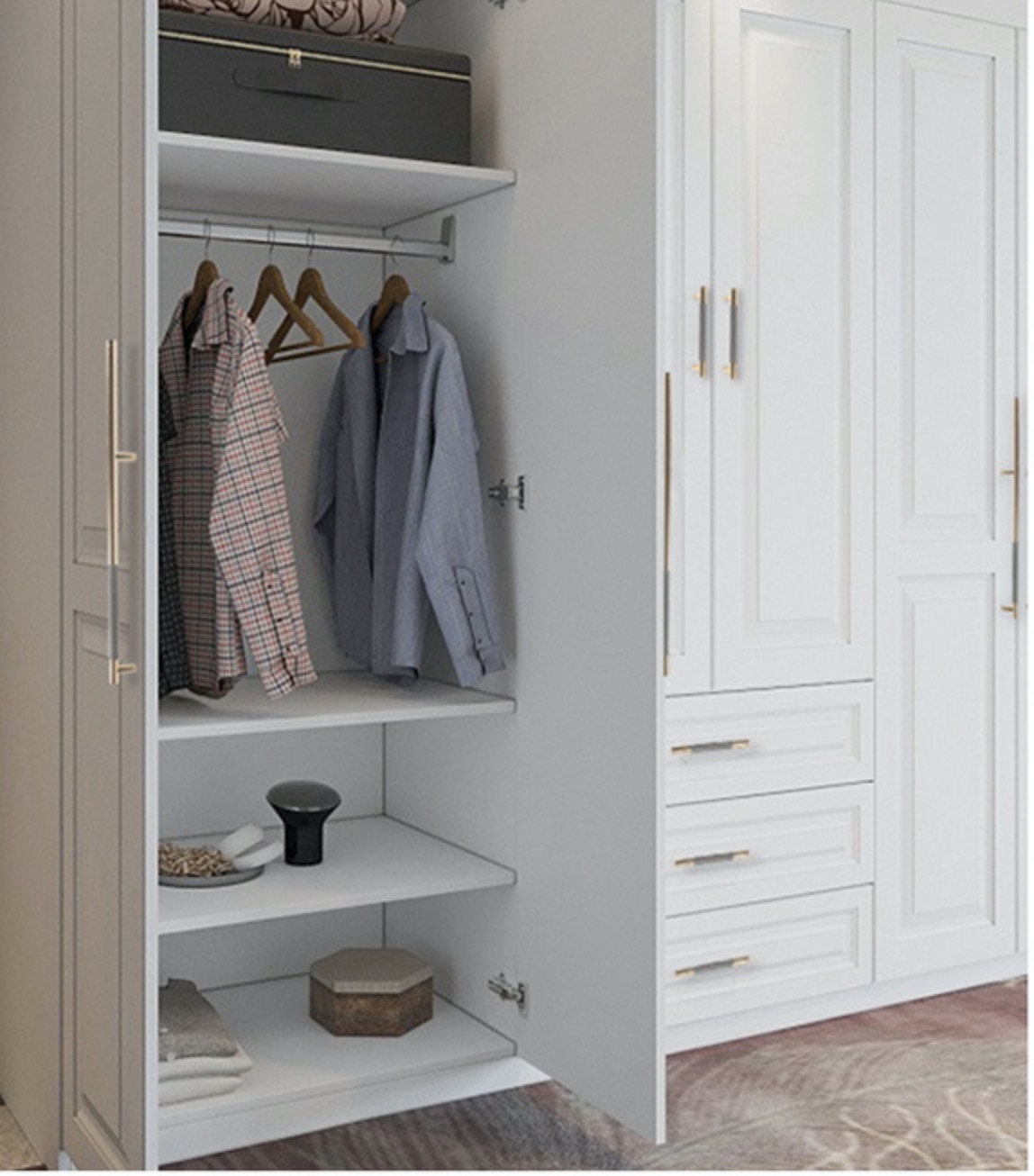 Gold Knurled Wardrobe Handle Pulls Dresser Knob Pulls Drawer Etsy