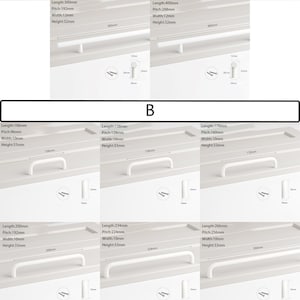Poignée de tiroir mince nordique, poignée d'armoire blanche pure, boutons de poignée de commode blanche, poignée de garde-robe cylindrique, quincaillerie de meubles image 2